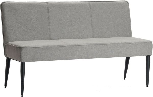 OTTO home Polsterbank Lenzrose, (Esszimmerbank, Bank), mit Taschenfederkern, schwarzes Metallgestell, Breite 142 cm
