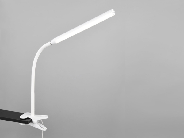 LED Klemmleuchte NEVADA Weiß dimmbar & 3 Lichtfarben, Höhe 38-69cm Bild 5