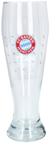 FC Bayern München Gläser-Set FC Bayern München I Weißbierglas Signature 2025-26 0,5 l, Glas
