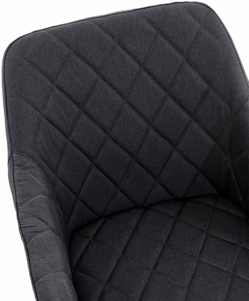 CLP 4er Set Esszimmerstuhl Shila Gesteppt,schwarz Stoff Bild 6