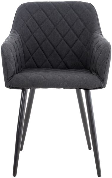 CLP 4er Set Esszimmerstuhl Shila Gesteppt,schwarz Stoff Bild 3