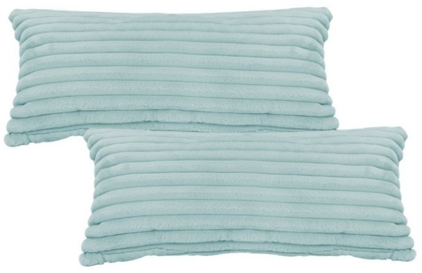 KEAYOO Bettwäsche Flauschiger Kunstfell-Streifen, 2 teilig, Plüsch Bettwäsche 135x200 cm für Winter Kissenbezug 80x80 cm Bild 4