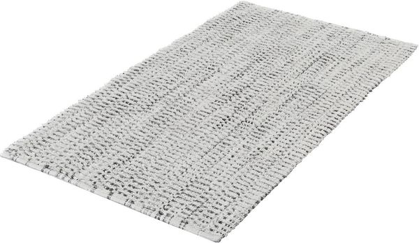 Kleine Wolke Badematte Sway, Höhe 10 mm, rutschhemmend beschichtet, fußbodenheizungsgeeignet, Baumwolle, quadratisch, Badteppich, Uni Farben mit Melange Effekt