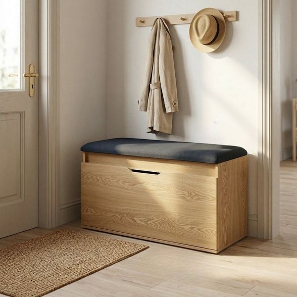 BOXIMO Schuhschrank Schuhschrank mit Sitzfläche und Stauraum SOTO, 80 x 50 x 35 cm (Schuhschrank GRADIA mit Sitzbank)