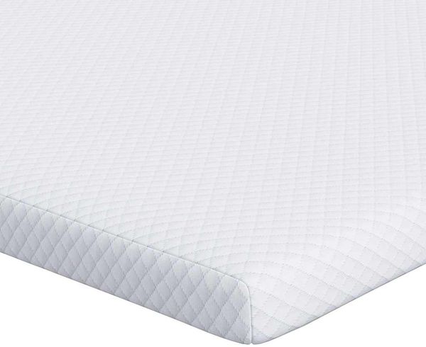 vidaXL Matratzenauflage, Jacquard Stoff weiß, Höhe 5 cm, 160x200 cm Bild 2