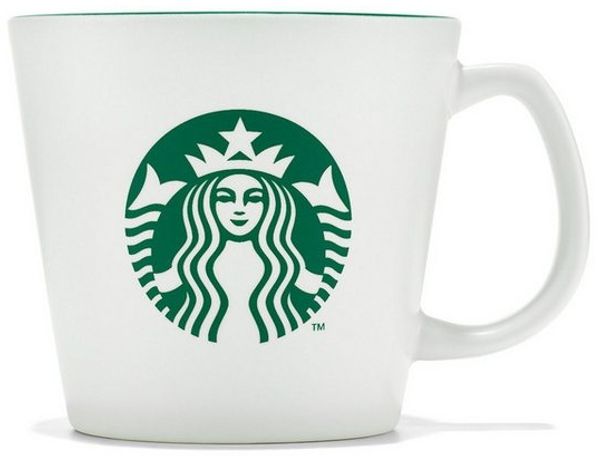 Starbucks Frühstücks-Geschirrset Starbucks Iconic Core Mug Tasse 12oz 356ml weiß mit grünem Logo
