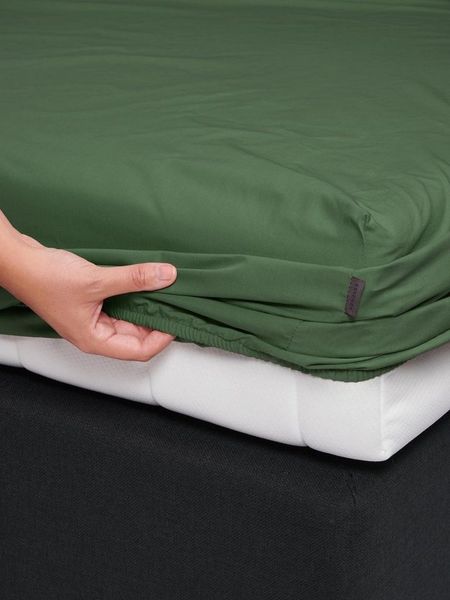 Essenza Spannbettlaken Premium Percale, Perkal, Gummizug: rundum, (1 Stück), Uni Baumwollperkal