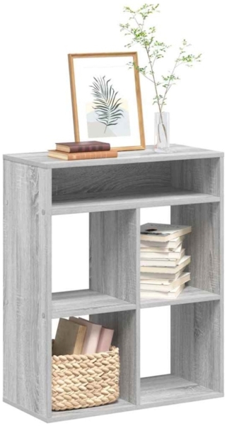 vidaXL Bücherregal Grau Sonoma 66x31x80 cm Holzwerkstoff 860297