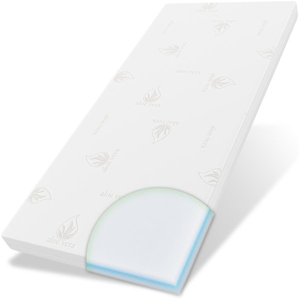 ELONEO Visko-Gelschaum Matratzen-Wendeauflage »Komfort«, 7cm dick, 90x190 cm