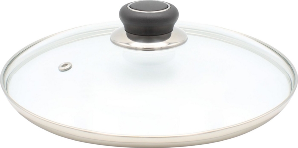 Universaldeckel 28 cm mit Kunststoffknopf / Glasdeckel / Universal - Deckel / Pfannendeckel / Topfdeckel