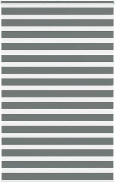 vidaXL Doppelrollo Dunkelgrau 150x200 cm Stoffbreite 145,9 cm Polyester 4014167