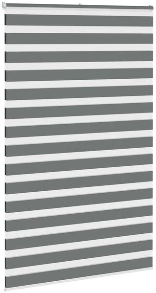 vidaXL Doppelrollo Dunkelgrau 150x200 cm Stoffbreite 145,9 cm Polyester 4014167 Bild 3