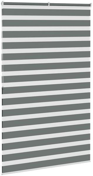 vidaXL Doppelrollo Dunkelgrau 150x200 cm Stoffbreite 145,9 cm Polyester 4014167 Bild 4