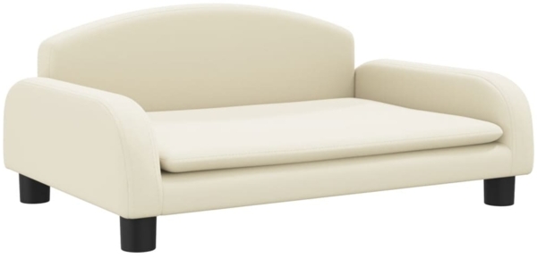 vidaXL Kindersofa Creme 70x45x30 cm Kunstleder 3196364