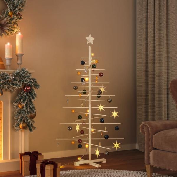 vidaXL Weihnachtsbaum Holz zum Schmücken 150 cm Massivholz Kiefer 357990