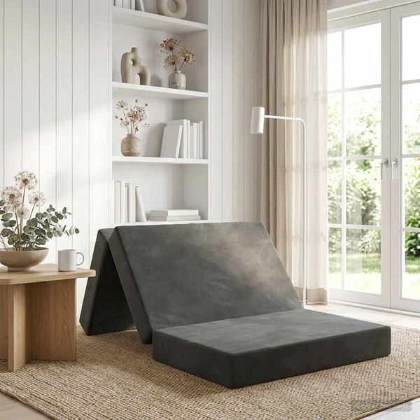 vidaXL Klappsofa Bett 100 x 67 x 45 cm Dunkelgrau 900204