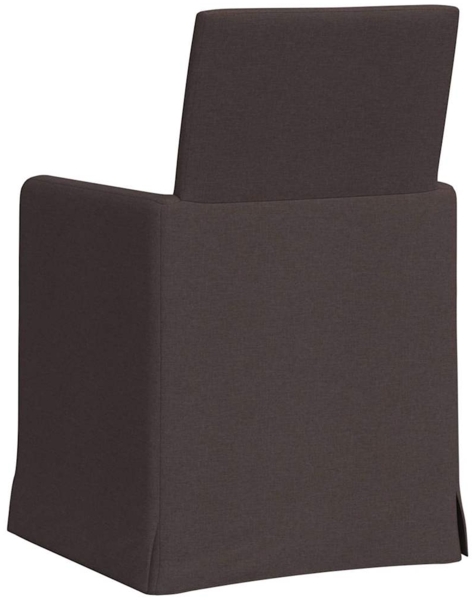 vidaXL Esszimmerstühle 2 pcs Dunkelbraun 57 x 67 x 95 cm Stoff 42017907 Bild 5