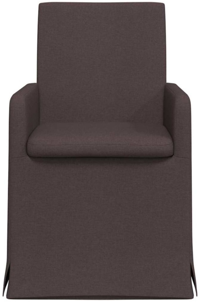 vidaXL Esszimmerstühle 2 pcs Dunkelbraun 57 x 67 x 95 cm Stoff 42017907 Bild 3