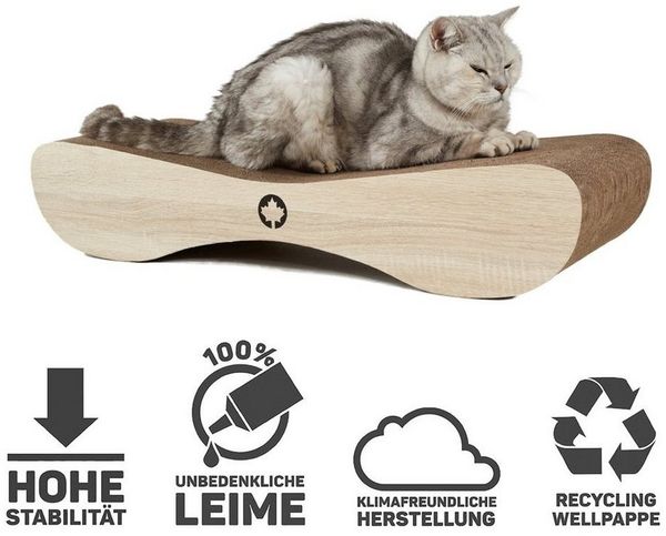 CanadianCat Kratzbrett Satellite 2.0 L 76 x B 24 x H 15 cm beige Bild 3