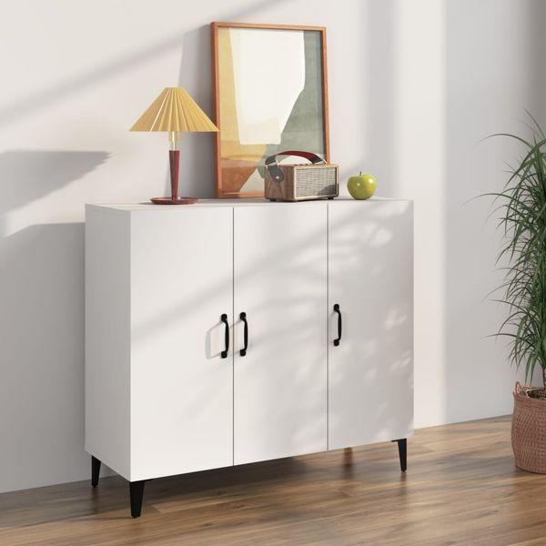 vidaXL Sideboard Weiß 90 x 34 x 80 cm Holzwerkstoff [812501]