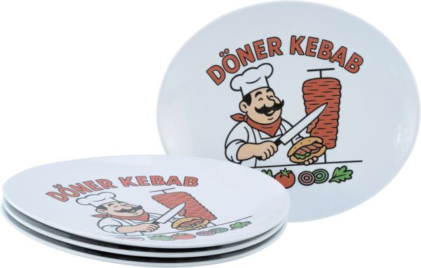 Gourmet Weiss, Kebabteller 4-tlg (mo)