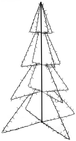 vidaXL Weihnachtsbaum in Kegelform 240 LEDs Indoor Outdoor 115x150 cm 51006