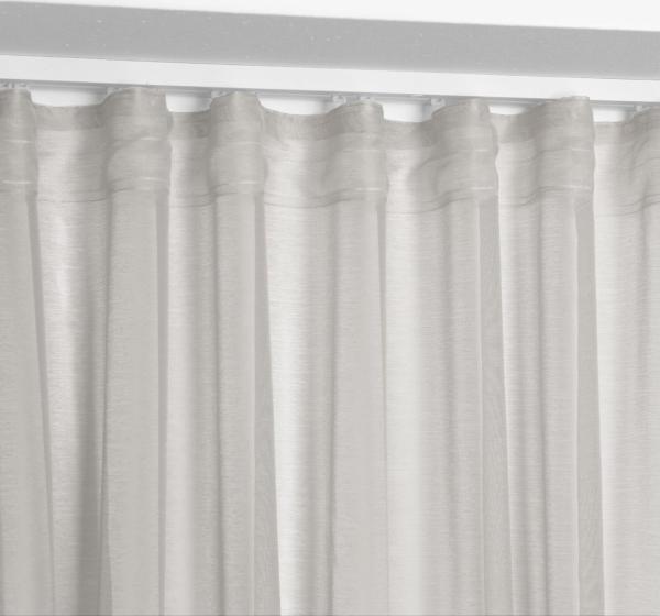 Beautex Gardine Transparente Gardine Dolly, wählbar mit Kräusel- und Ösen- Aufhängung (2 St), Kräuselband, transparent