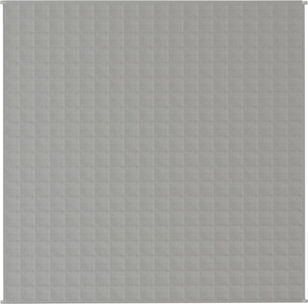 vidaXL Gewichtsdecke Stoff, 1 x Gewichtsdecke, Hellgrau, 200x200 cm, Baumwolle, 9 kg Bild 3