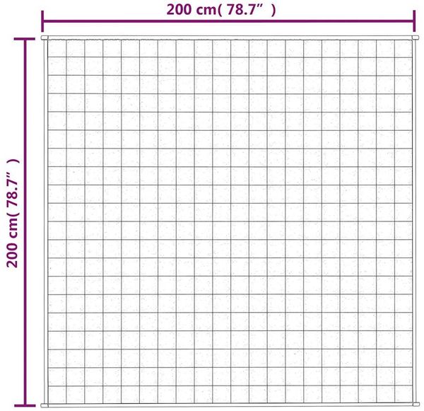 vidaXL Gewichtsdecke Stoff, 1 x Gewichtsdecke, Hellgrau, 200x200 cm, Baumwolle, 9 kg Bild 7