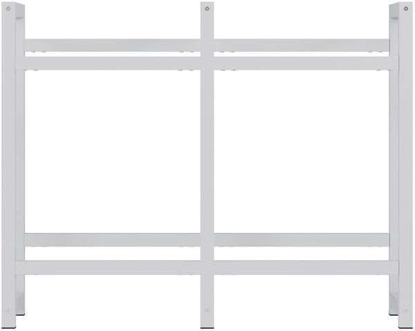 CLP Getränkekistenständer Stack aus Metall freistehend robust stabil,weiß 75x91x31 cm Bild 4