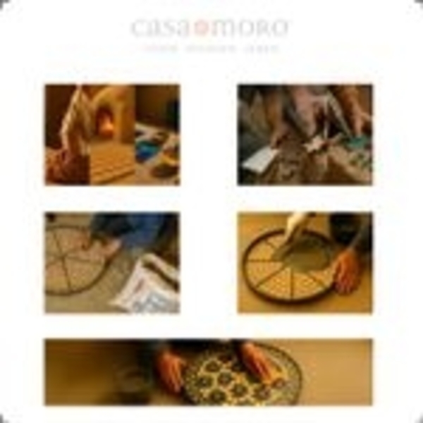 Mosaik-Esstisch 120x80 Grün/Raute Bild 4