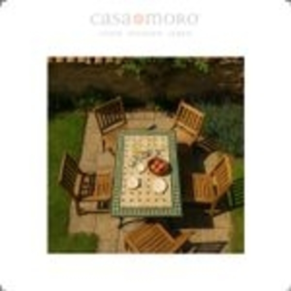 Mosaik-Esstisch 120x80 Grün/Raute Bild 5