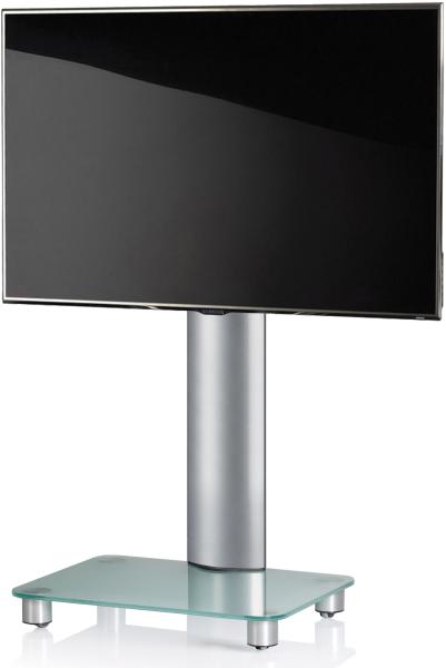 Fernseher TV Stand Ständer Halterung Standfuss Fernsehtisch Monitor Halter Glas