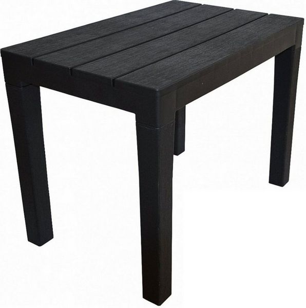 Progarden Gartentisch Bank Kunststoff 60x40 cm bis 90 Kg Anthrazit (Packung, 1-St, 1 Tisch), UV-Beständig, Robust, Wetterfest, Made in Italy, Hochwertig