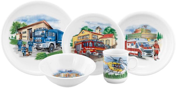 Seltmann Weiden Compact Kindergeschirr Set 5-teilig - Blaulicht