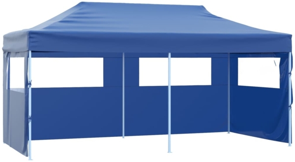 vidaXL Pop-Up-Partyzelt Faltbar Blau 3×6 m 41583
