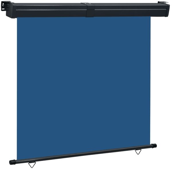 vidaXL Balkon-Seitenmarkise 165x250 cm Blau 48432
