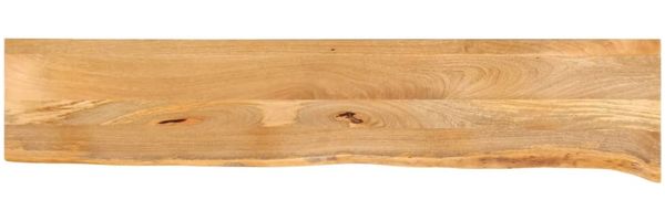 vidaXL Tischplatte mit Baumkante 140x40x3,8 cm Massivholz Mango 370495