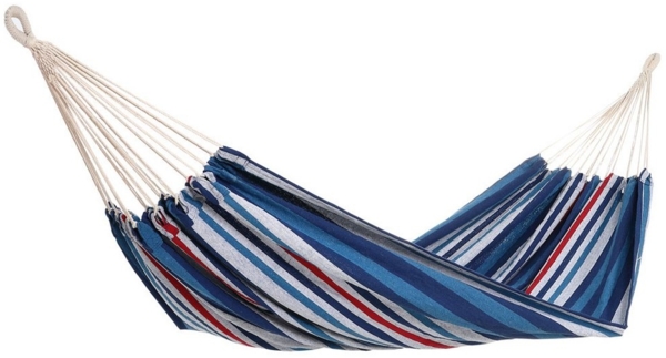 Detex Hängematte, XXL 2 Personen 150cm breit bis 300kg belastbar atmungsaktiv Blau