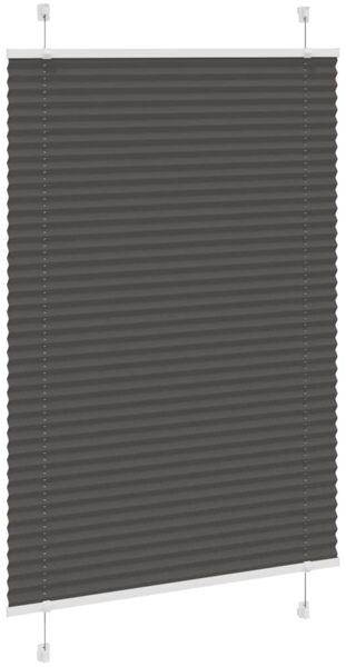 vidaXL Plissee Schwarz 90x150 cm Stoffbreite 89,4 cm Polyester 4015141 Bild 3