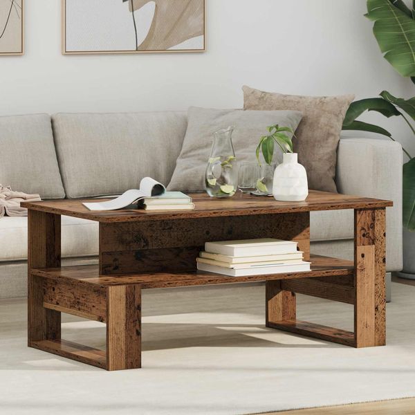 vidaXL Couchtisch Altholz 90 x 50 x 40 cm Holzwerkstoff 8000218