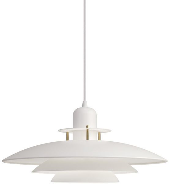 Belid Primus IV Pendelleuchte weiss messing 430mm E27
