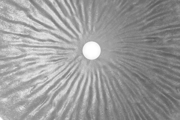 riess-ambiente Hängeleuchte GLOW 70cm weiß / silber, ohne Leuchtmittel, Wohnzimmer · Metall · Esszimmer · Modern Design Bild 3