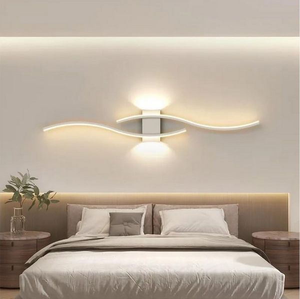 Riserva Wandleuchte Moderne Wandleuchte weiß 89cm, 27W LED 3000K für Flur Treppenhaus