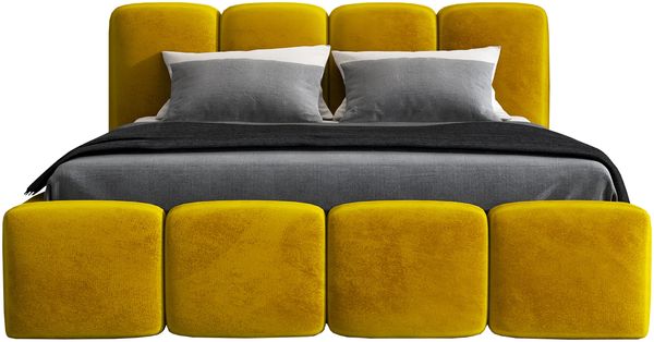 Polsterbett DONA 90x200 mit Matratze, Bettkasten und Lattenrost. Farbe: Bernesteigraun 34 Bild 3