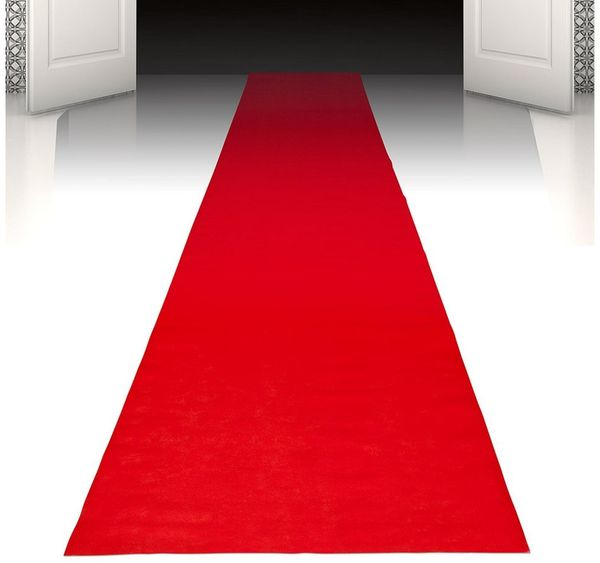 Boland Teppich Teppich VIP Rot Läufer 450 x 60 cm für Event Hochzeit oder Empfang, Sorgt für glamouröses Ambiente und VIP-Atmosphäre Außen und Innen