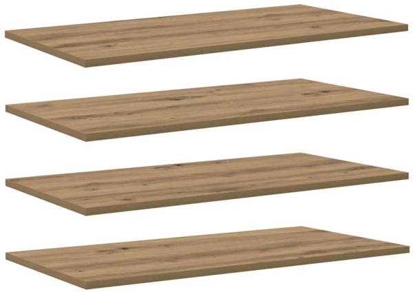 vidaXL Regalbrett 4 pcs Braun 80 x 40 x 1,5 cm Holzwerkstoff 875061