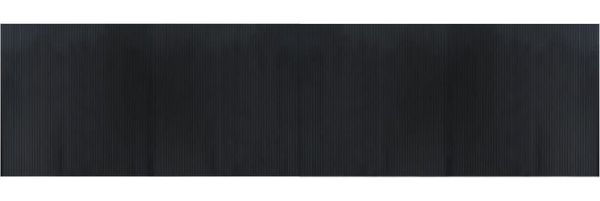 vidaXL Teppich Rechteckig Schwarz 100x400 cm Bambus 376816 Bild 2