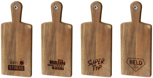 Schneidbrett Vesperbrett Servierbrett Brotzeitbrett La Vida MANNTASTISCH Supertyp 313303