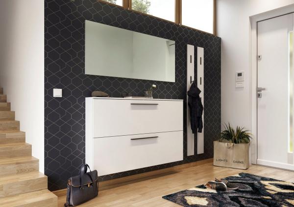 Germania Schuhschrank 2576-84 GW-Utah, in Weiß, mit Platz für 12 Paar Schuhe, geringe Tiefe, ideal für schmale Flure, 140 x 85 x 19 cm (BxHxT) Bild 3